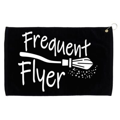 Frequent Flyer Witches Broom Halloween Grommeted Golf Towel