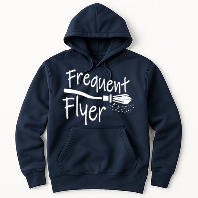 Frequent Flyer Witches Broom Halloween Hoodie