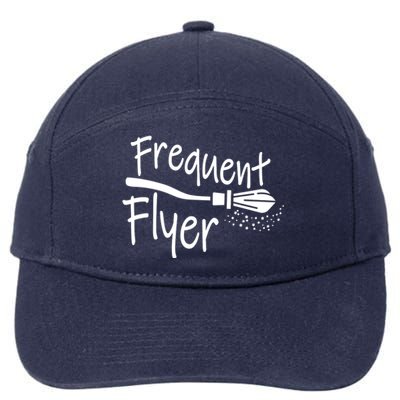 Frequent Flyer Witches Broom Halloween 7-Panel Snapback Hat