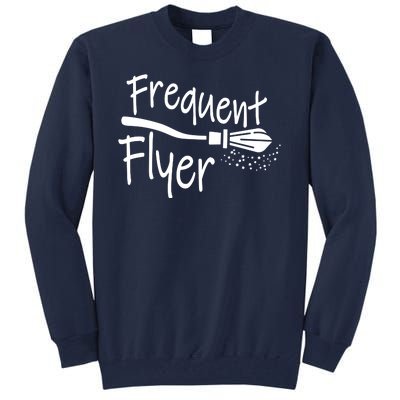 Frequent Flyer Witches Broom Halloween Tall Sweatshirt