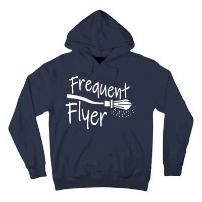 Frequent Flyer Witches Broom Halloween Tall Hoodie