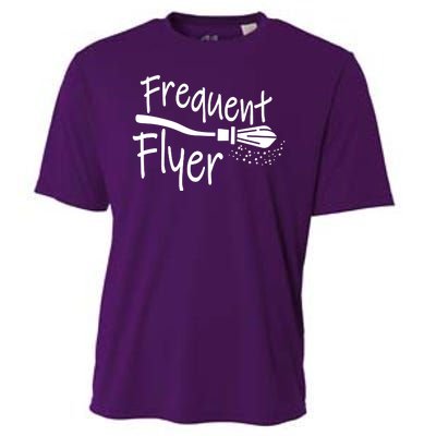 Frequent Flyer Witches Broom Halloween Cooling Performance Crew T-Shirt