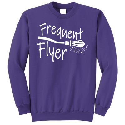 Frequent Flyer Witches Broom Halloween Sweatshirt