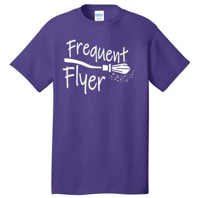 Frequent Flyer Witches Broom Halloween Tall T-Shirt