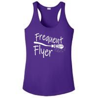 Frequent Flyer Witches Broom Halloween Ladies PosiCharge Competitor Racerback Tank