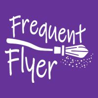 Frequent Flyer Witches Broom Halloween Visor