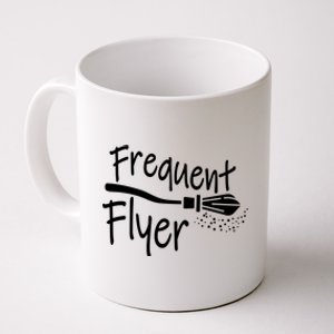 Frequent Flyer Witches Broom Halloween Coffee Mug