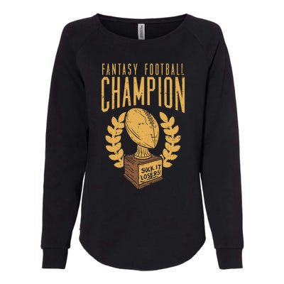 Fantasy Football Winner Cute Gift Womens California Wash Sweatshirt