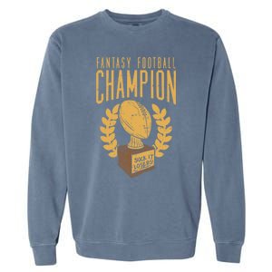 Fantasy Football Winner Cute Gift Garment-Dyed Sweatshirt