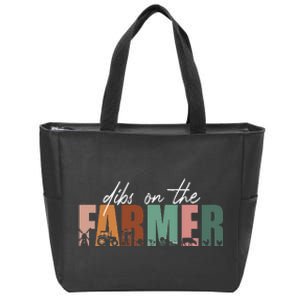 Funny Farmer Wife Dibs On The Farmer Zip Tote Bag