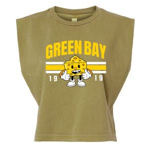 Funny Fan Women Green Bay Wisconsin Cheese Head Gift Garment-Dyed Women's Muscle Tee