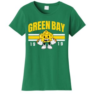 Funny Fan Women Green Bay Wisconsin Cheese Head Gift Women's T-Shirt