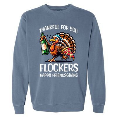 Funny Friendsgiving Women Turkey Friendsgiving Garment-Dyed Sweatshirt