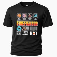Funny Firefighter Warning Label Performance Shirt
