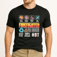 Funny Firefighter Warning Label Performance Shirt
