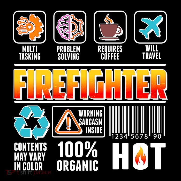 Funny Firefighter Warning Label Sweatshirt