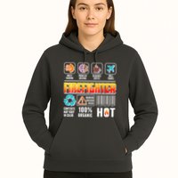 Funny Firefighter Warning Label Hoodie