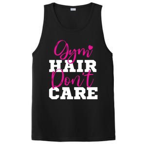 Funny Fitness Workout Gym Hair Don't Care Gift PosiCharge Competitor Tank