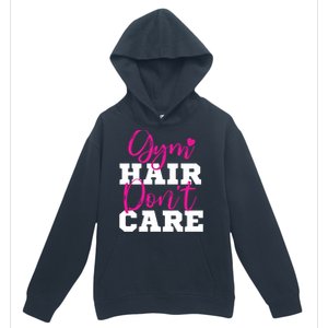 Funny Fitness Workout Gym Hair Don't Care Gift Urban Pullover Hoodie