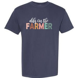 Funny Farmer Wife Dibs On The Farmer Farm Wife Farmers Garment-Dyed Heavyweight T-Shirt