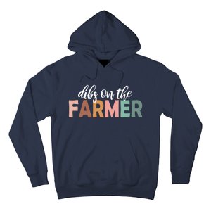 Funny Farmer Wife Dibs On The Farmer Farm Wife Farmers Hoodie