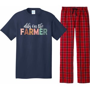 Funny Farmer Wife Dibs On The Farmer Farm Wife Farmers Pajama Set