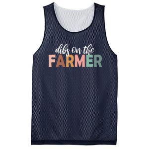 Funny Farmer Wife Dibs On The Farmer Farm Wife Farmers Mesh Reversible Basketball Jersey Tank