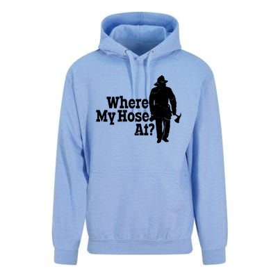 Fire Fighter Where My Hose At? Gift Unisex Surf Hoodie