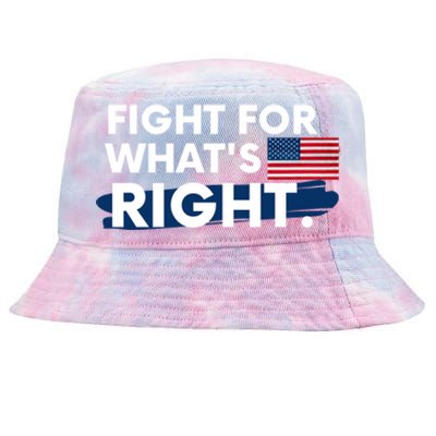 Fight For What's Right USA Tie-Dyed Bucket Hat