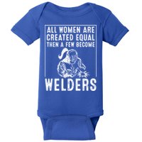 Funny Female Welder Gift Cool Proud Metalworkers Gift Baby Bodysuit