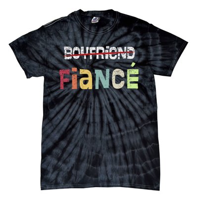 Friend Fiance Wedding Groom Fiance Mr Engaged Tie-Dye T-Shirt