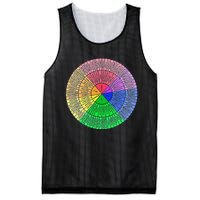 Funny Feelings Wheel Emotion Chart Mental Health Therapy Chart Gift Mesh Reversible Basketball Jersey Tank