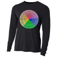 Funny Feelings Wheel Emotion Chart Mental Health Therapy Chart Gift Cooling Performance Long Sleeve Crew