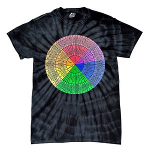 Funny Feelings Wheel Emotion Chart Mental Health Therapy Chart Gift Tie-Dye T-Shirt