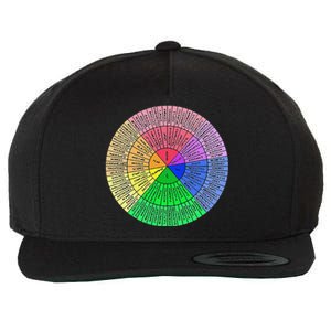 Funny Feelings Wheel Emotion Chart Mental Health Therapy Chart Gift Wool Snapback Cap