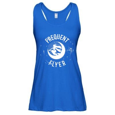 Frequent Flyer Witch Pagan Wicca Gift Ladies Essential Flowy Tank