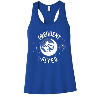 Frequent Flyer Witch Pagan Wicca Gift Women's Racerback Tank