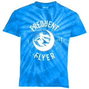 Frequent Flyer Witch Pagan Wicca Gift Kids Tie-Dye T-Shirt