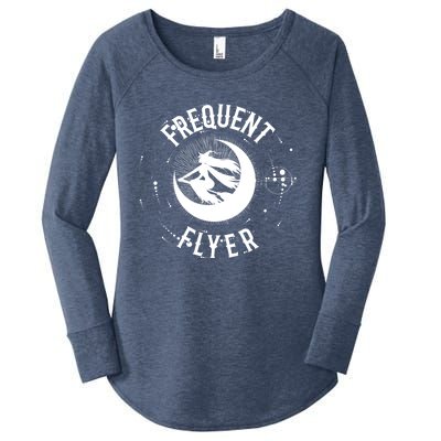 Frequent Flyer Witch Pagan Wicca Gift Women's Perfect Tri Tunic Long Sleeve Shirt