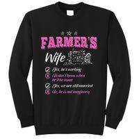 Funny Farmer  Wife of a Farmer Rancher Sweatshirt