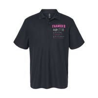 Funny Farmer  Wife of a Farmer Rancher Softstyle Adult Sport Polo