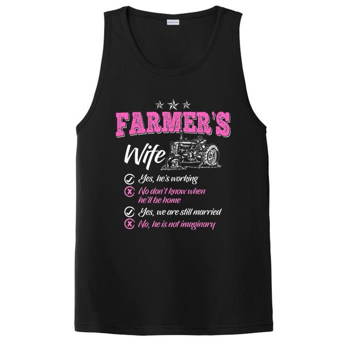 Funny Farmer  Wife of a Farmer Rancher PosiCharge Competitor Tank