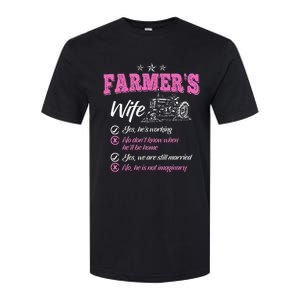 Funny Farmer  Wife of a Farmer Rancher Softstyle CVC T-Shirt