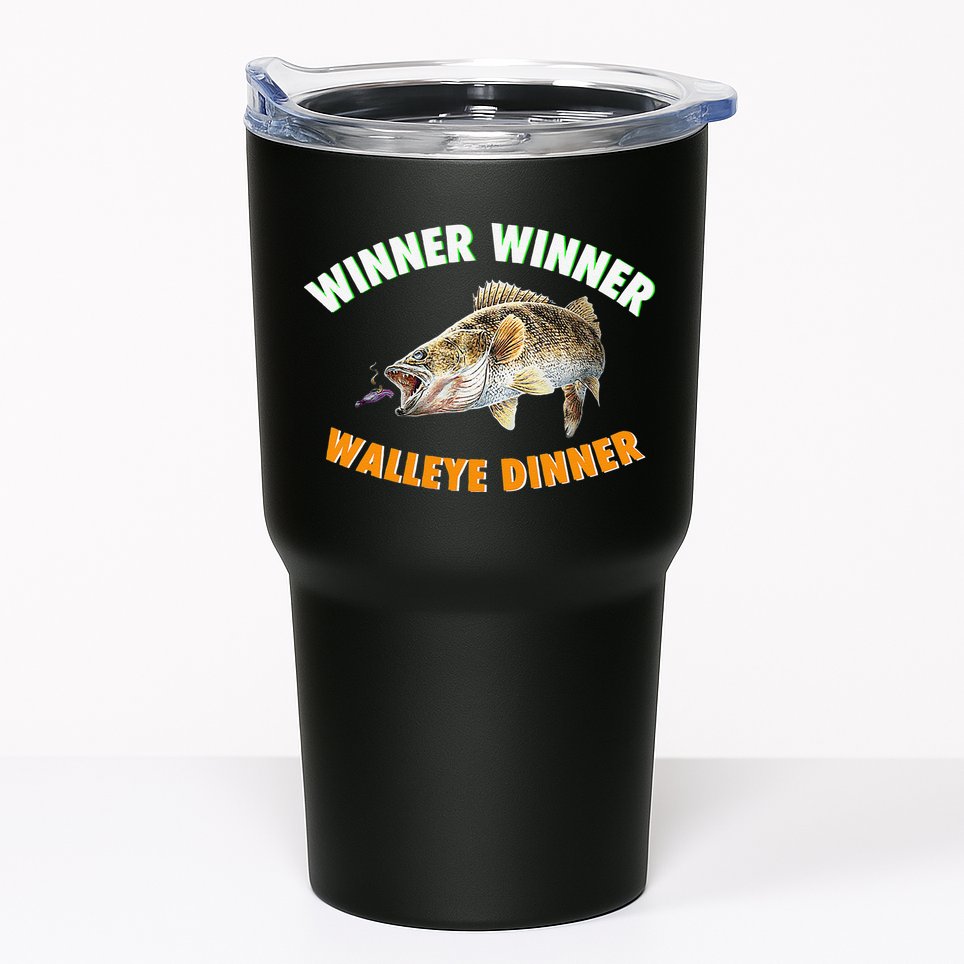 Funny Fishing WINNER WINNER WALLEYE DINNER Fish Fry Tumbler