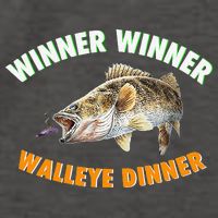 Funny Fishing WINNER WINNER WALLEYE DINNER Fish Fry Vector Backpack
