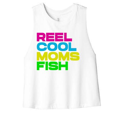 Funny Fisher Wife Fishing Mom Funny Gift Women's Racerback Cropped Tank