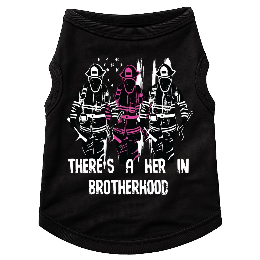 Female Firefighter Women Brotherhood Promotion Doggie Tank