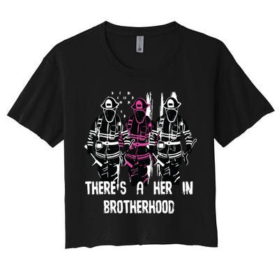 Female Firefighter Women Brotherhood Promotion Crop Top