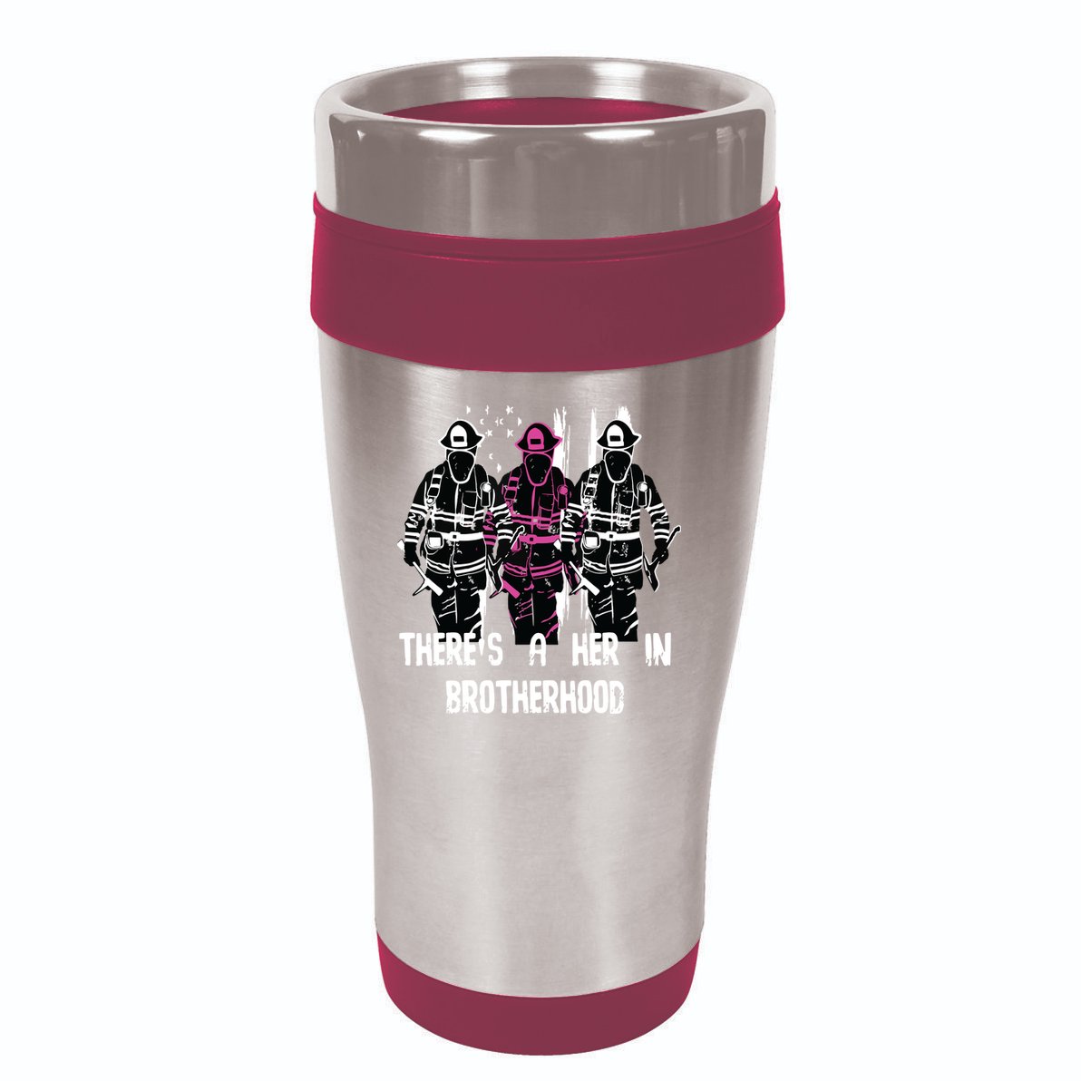 Female Firefighter Women Brotherhood Promotion 16oz Travel Tumbler