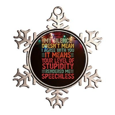 Funny For Wo Adult Dark Humor Sarcasm Novelty Metallic Star Ornament